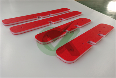 <h3>Self-lubricating red on white double lor HDPE boards for playground </h3>
